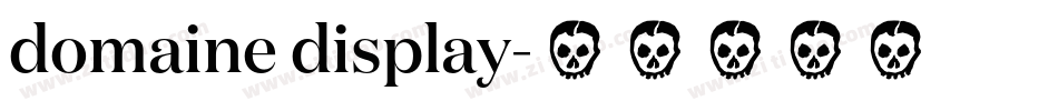 domaine display字体转换